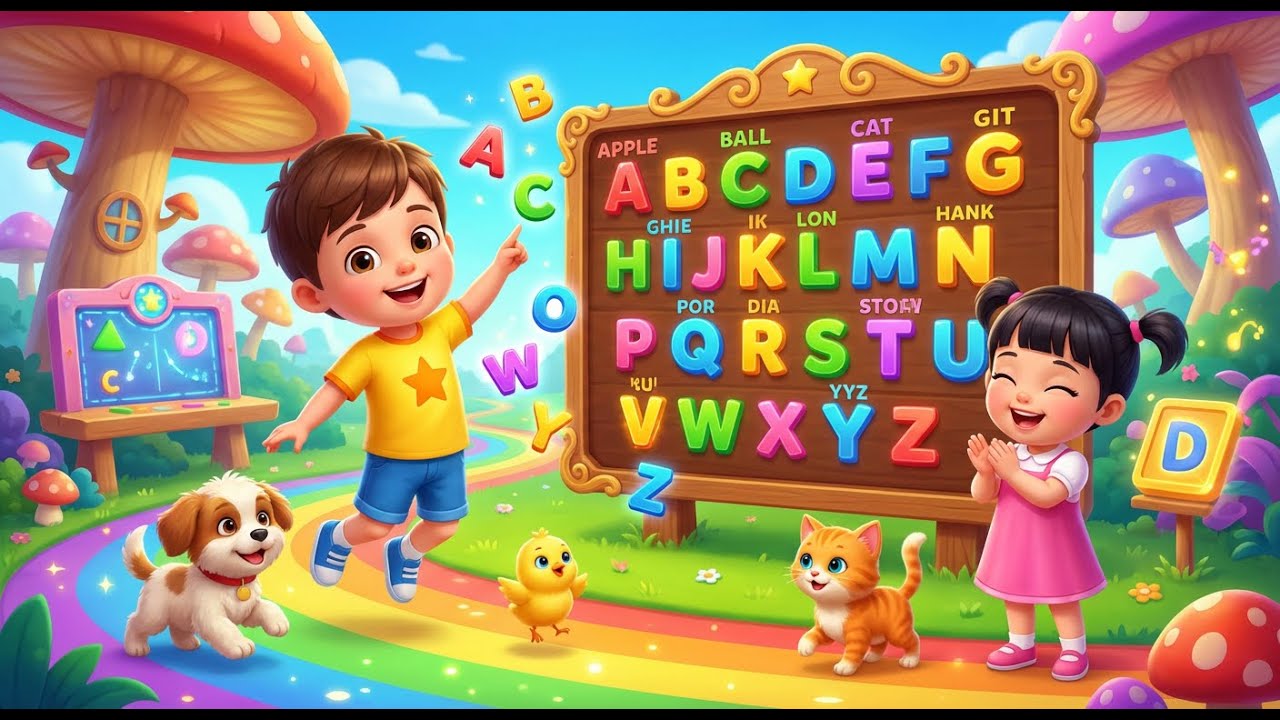 ABC Song for Kids | Learn Alphabet Letters with Fun Phonics & Nursery Rhymes