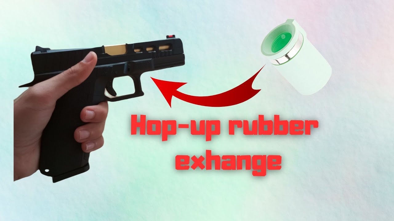 How to easy change hop-up rubber in airsoft Glock GBB/KP-13 KJW.