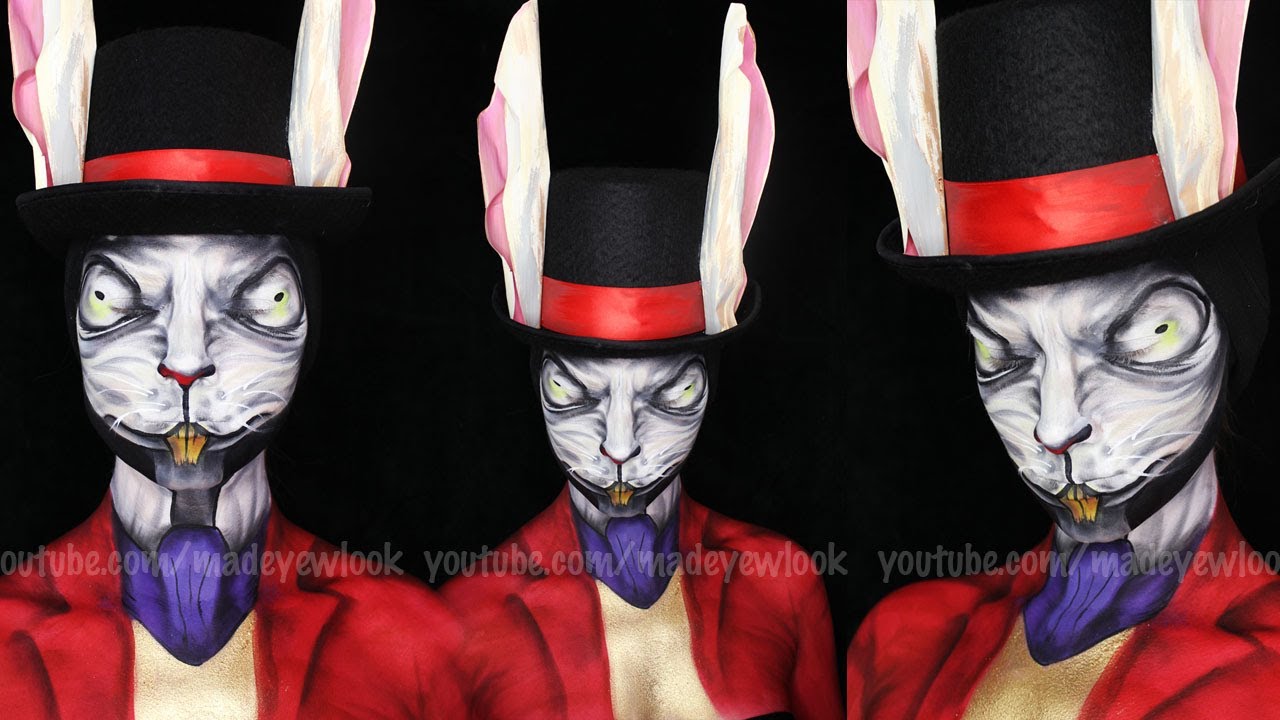 Alice: Madness Returns White Rabbit Makeup Tutorial