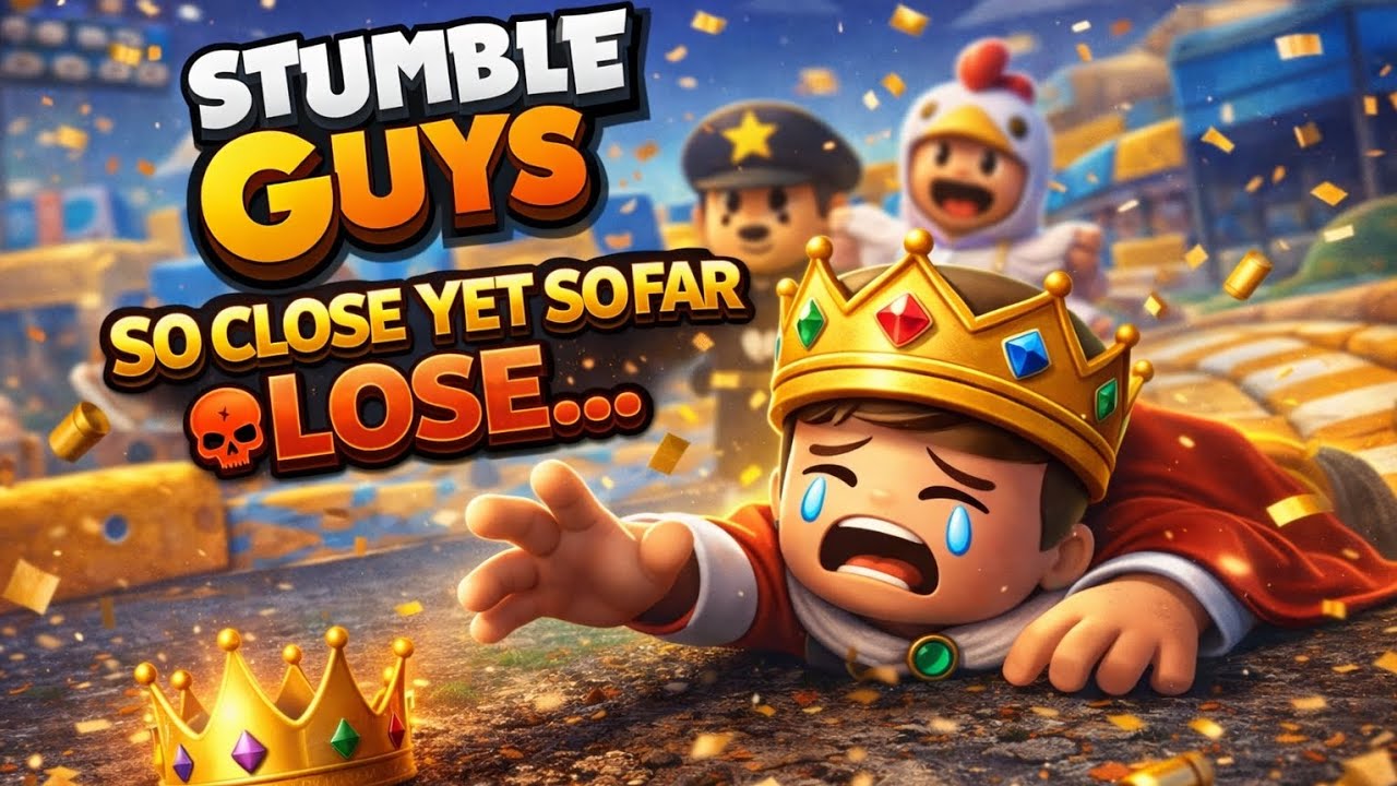 So close yet so far lose in Stumble Guys😭