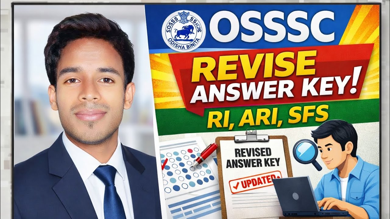 OSSSC Revise Answer key RI,ARI, AMIN,SFS, ICDS #osssc #gk #exampreparation #education #ossc #osscjob