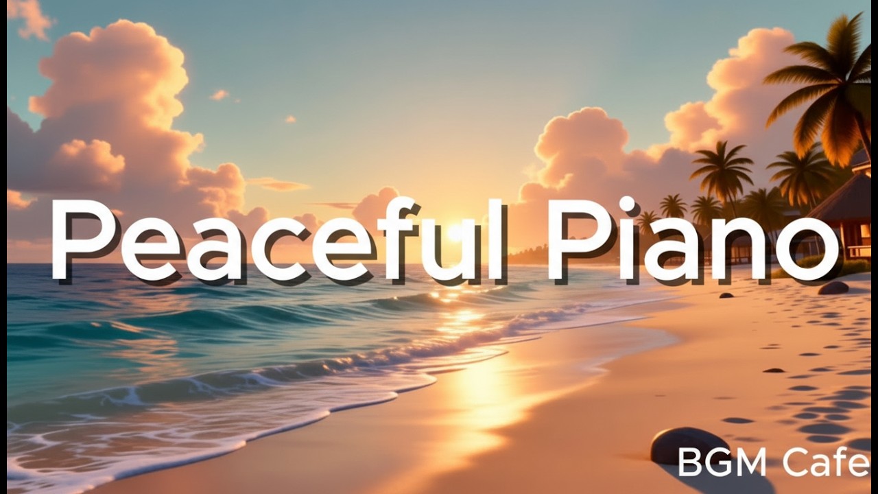Peaceful Piano Refreshing. Relax, Study, Deep Focus, Cafe BGM, Stress Relief & Cozy Ambience