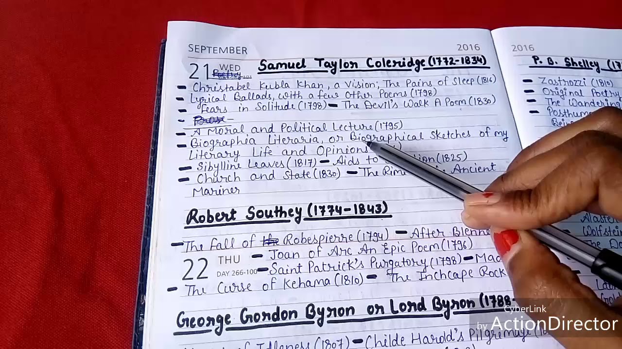 ENGLISH LITERATURE || ROMANTIC AGE || MAJOR WRITERS AND THEIR WORKS || PART-1
