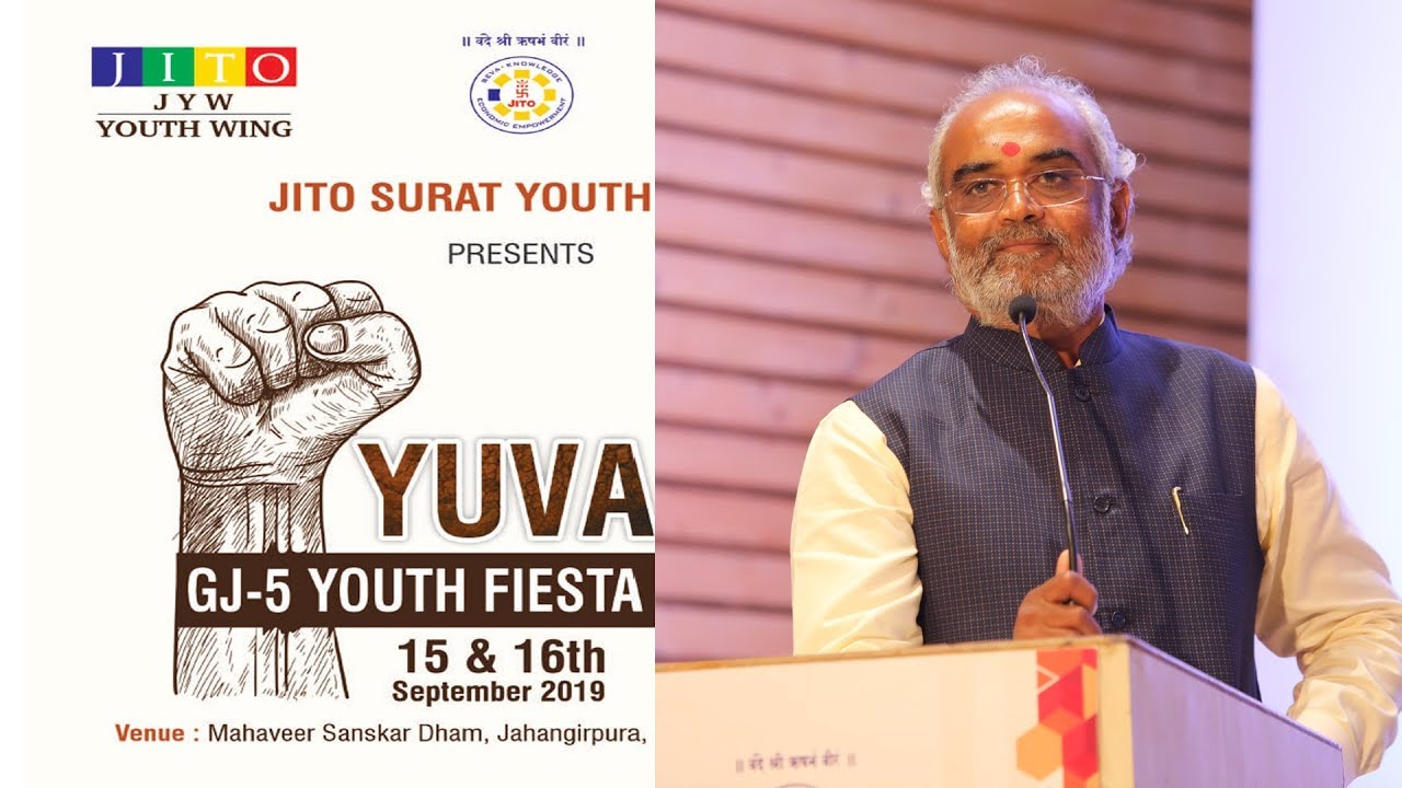 Motivational Program at 'YUVA' YOUTH FIESTA by Jito Surat Youth Wing.