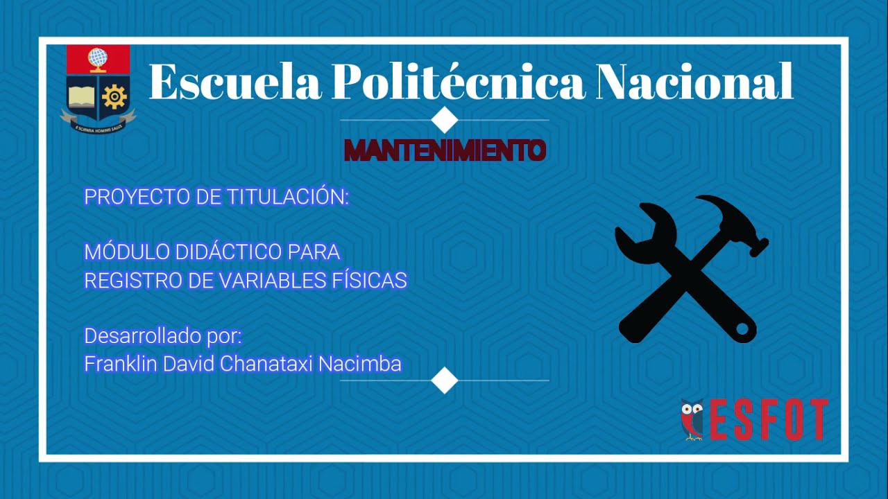 MÓDULO DIDÁCTICO PARA REGISTRO DE VARIABLES FÍSICAS (Manual de Mantenimiento)