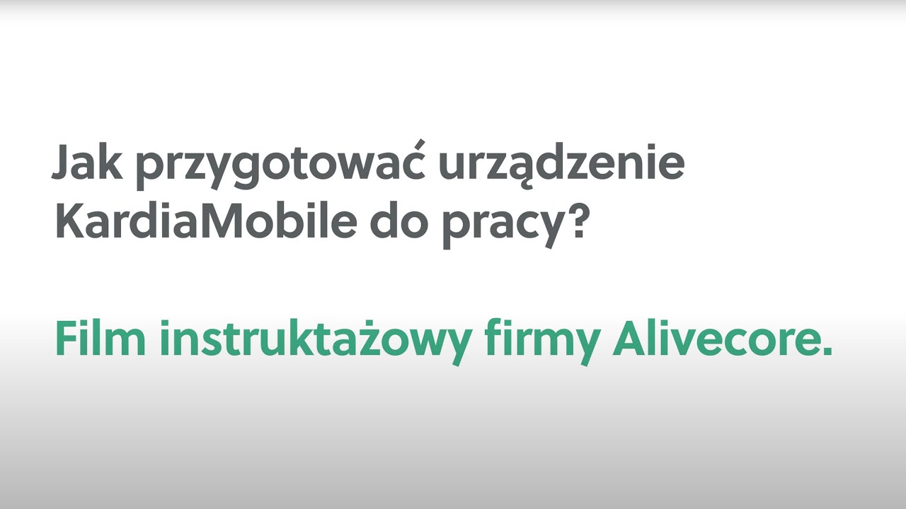 KardiaMobile i KardiaMobole L6 -  jak przygotować urządzenie do pracy z aplikacją Kardia