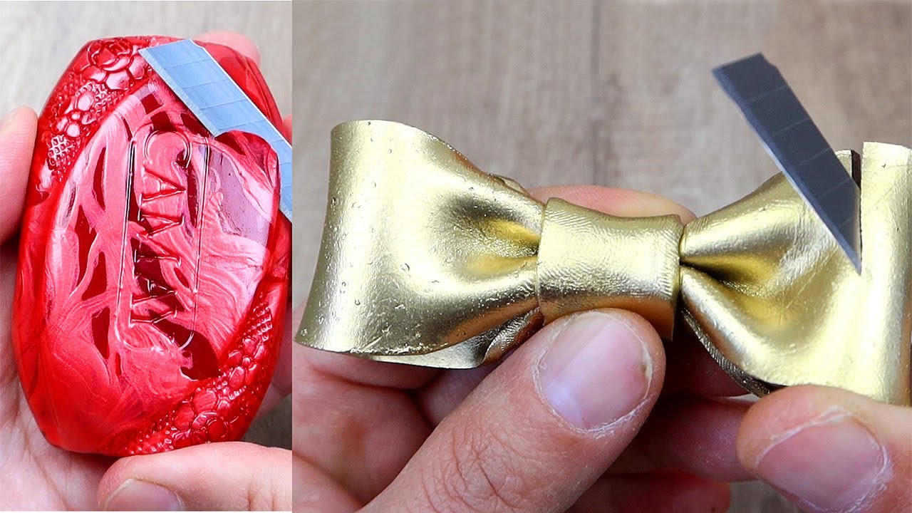 Relaxing Soap Cutting ASMR. Satisfying Soap and lipstick cutting. Corte de jabón - 906