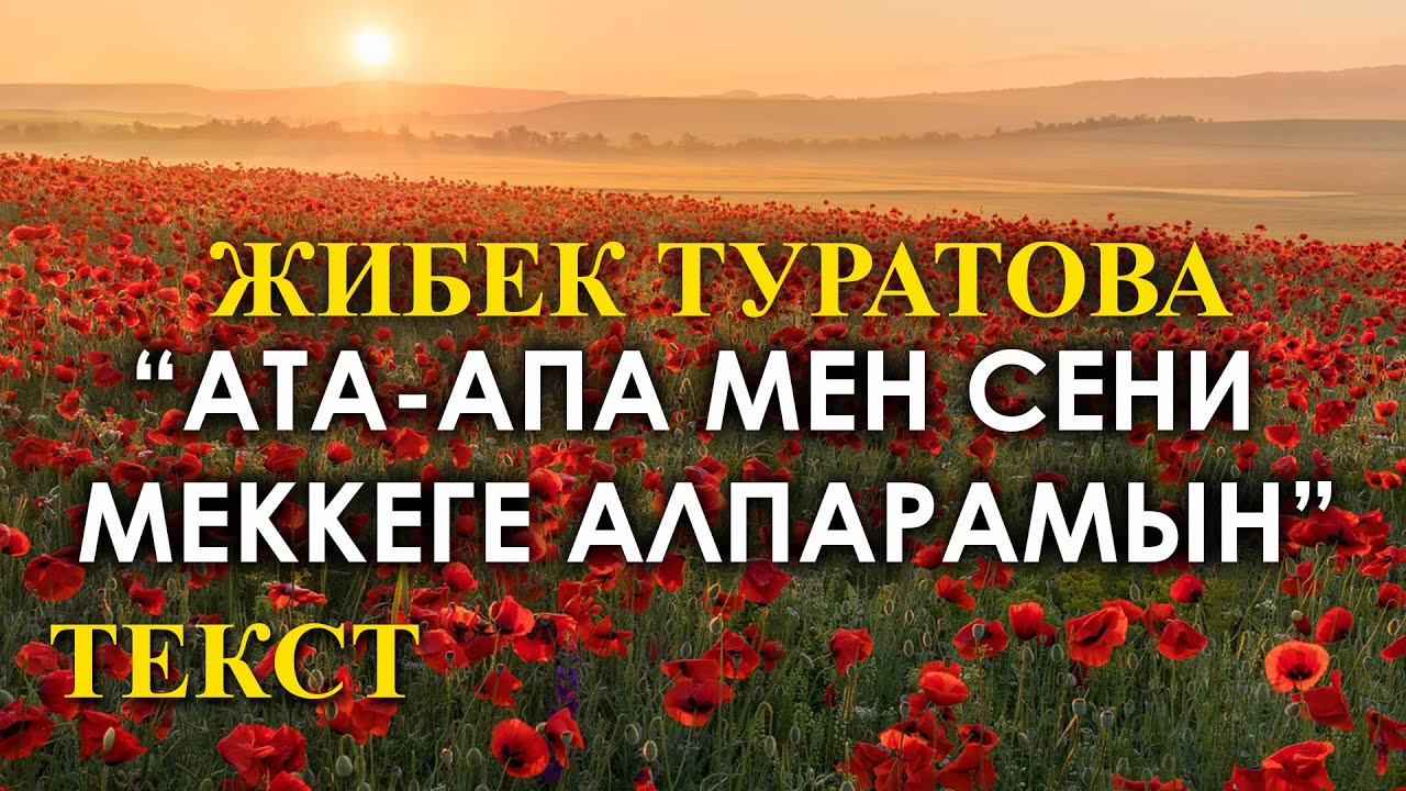 Жибек Туратова - Ата - Апа Тексти менен