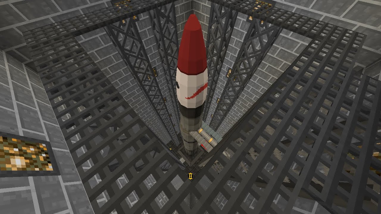 HBM's Nuclear Tech Mod | Nuclear Missile Test With In Minecraft
