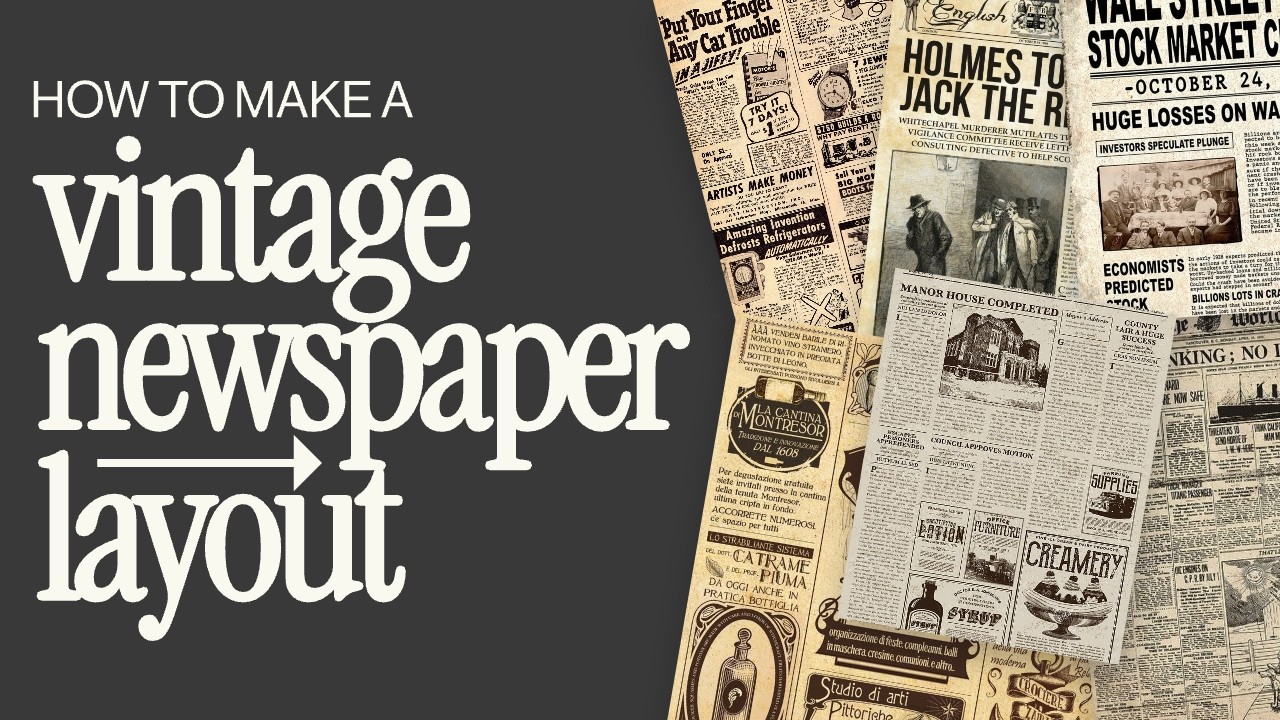 How To Make A Trendy Vintage Newspaper Design Step-By-Step