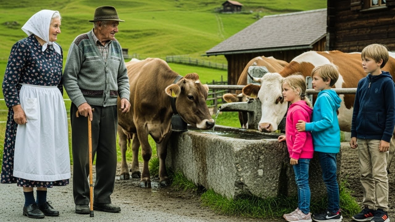 Entre montañas y silencio: la vida de abuelos y nietos en los Alpes suizos, un lujo auténtico