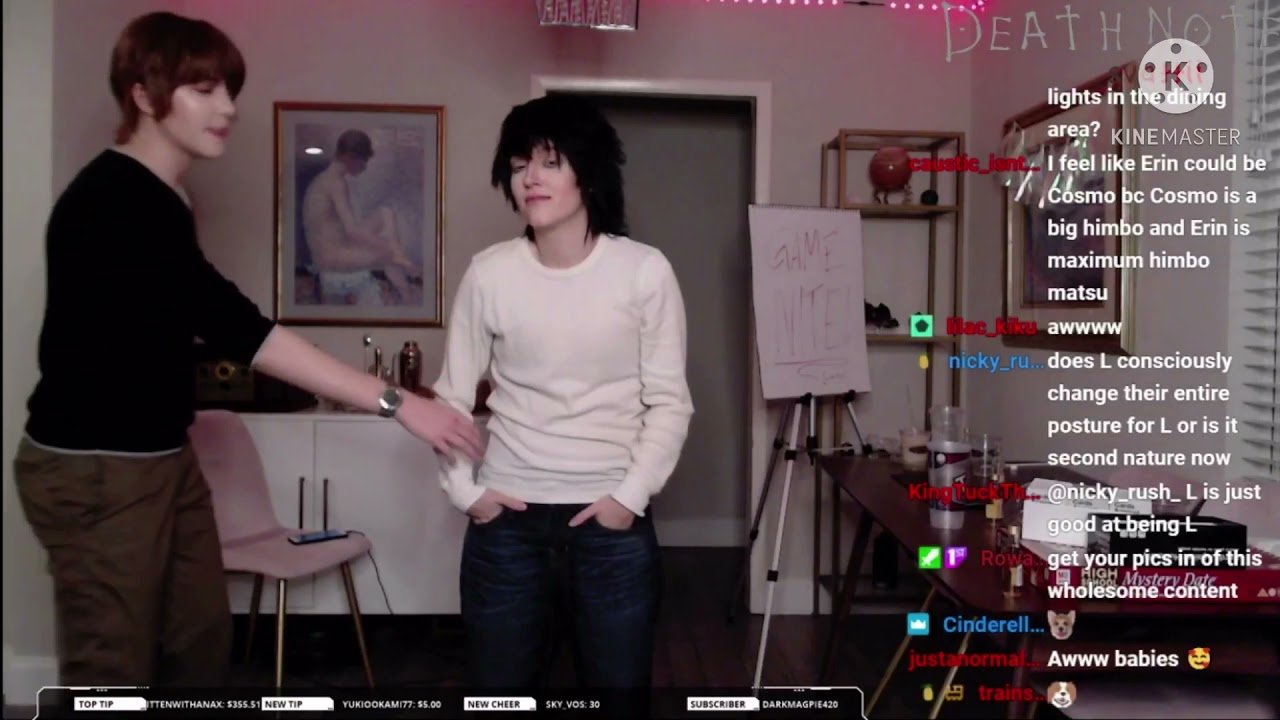 L and Rae(Mishkali and Svatti) do the cutest romantic dance ever as L Lawliet and Light Yagami 💙🖤