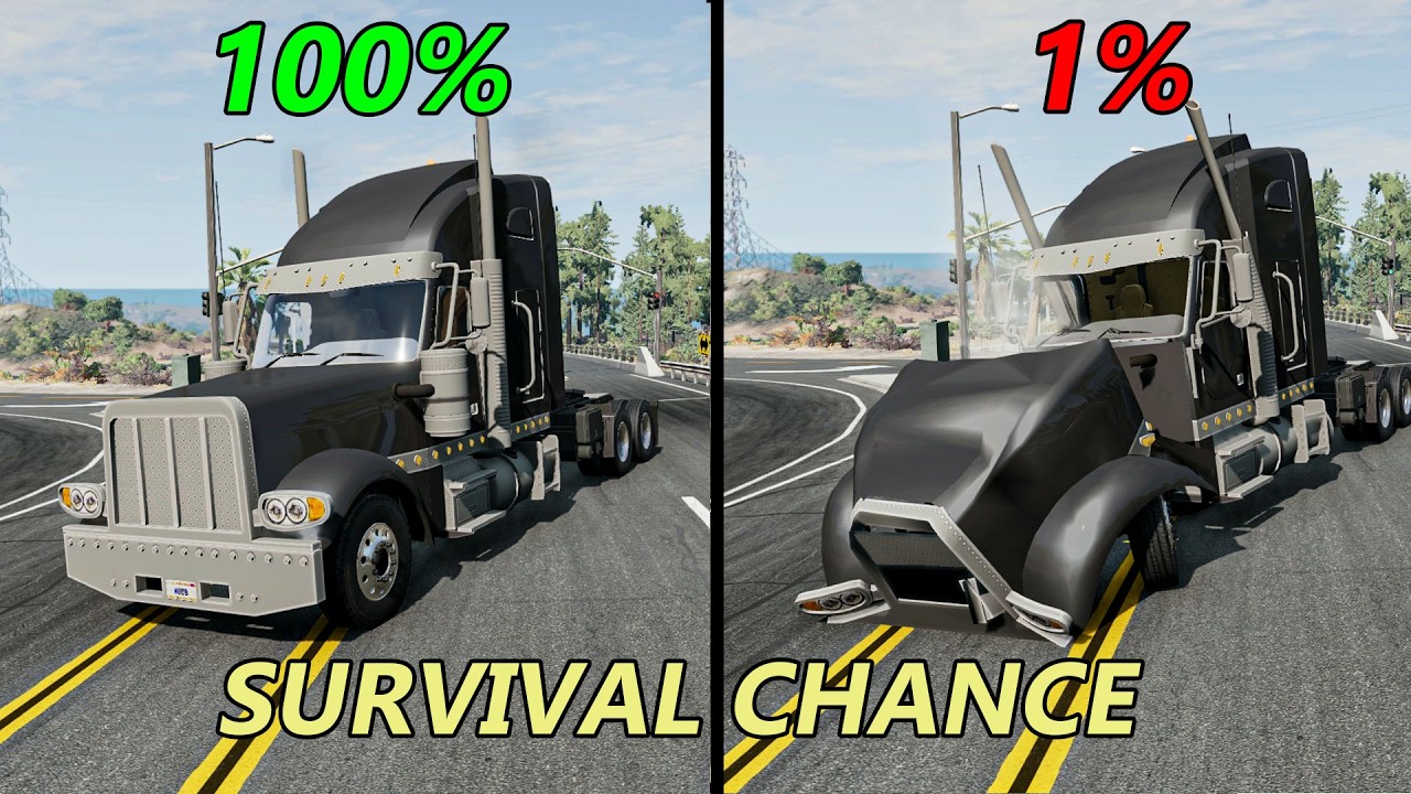 Realistic Survival Chance Crashes #1 | BeamNG.drive