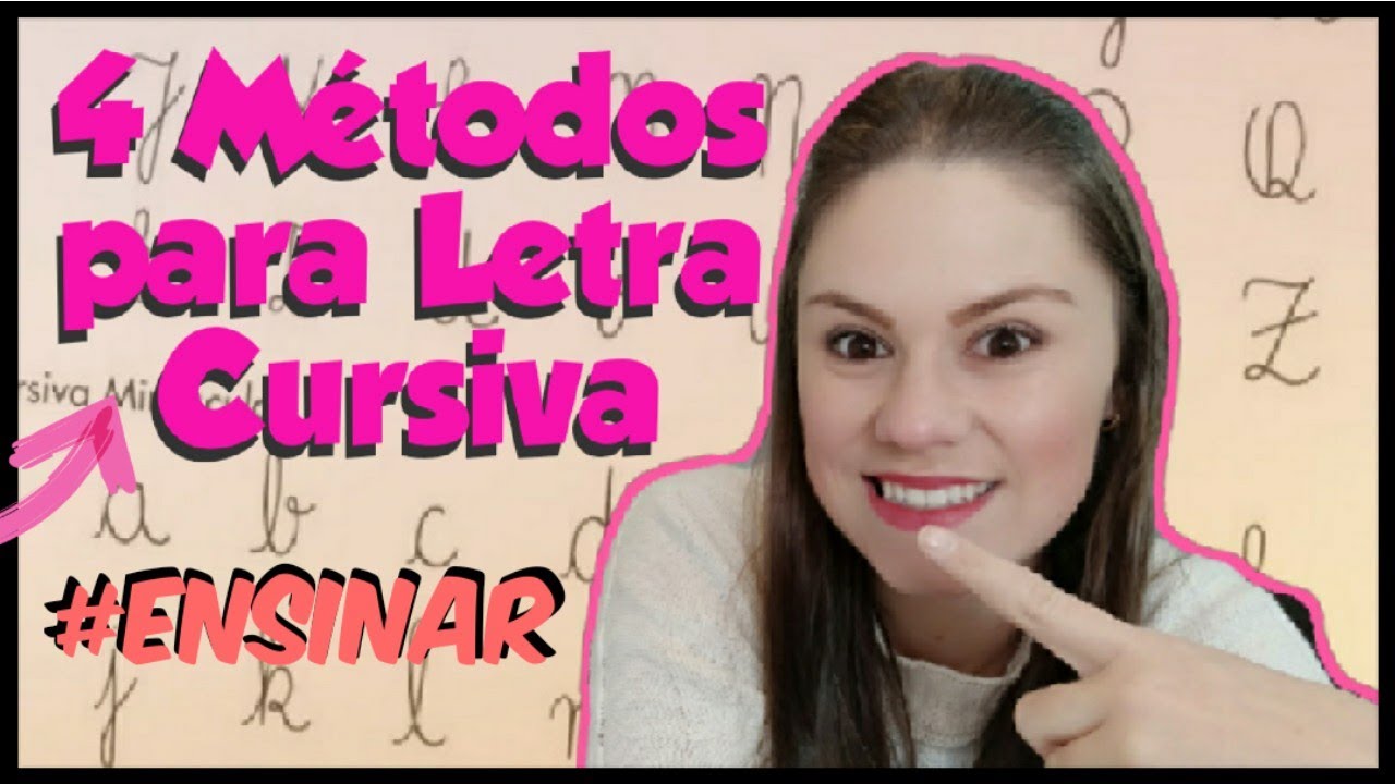 COMO ENSINAR LETRA CURSIVA || 4 Métodos Incríveis para ensinar o traçado das letras | Alfabetização