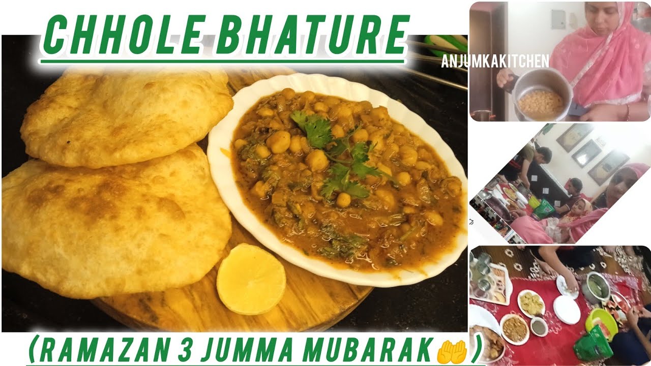 Ramazan 3 Jumma Recipe/ Chhole Bhature रमजान 3 जुम्मा स्पेशल दिल्ली वाले छोले भटूरे 