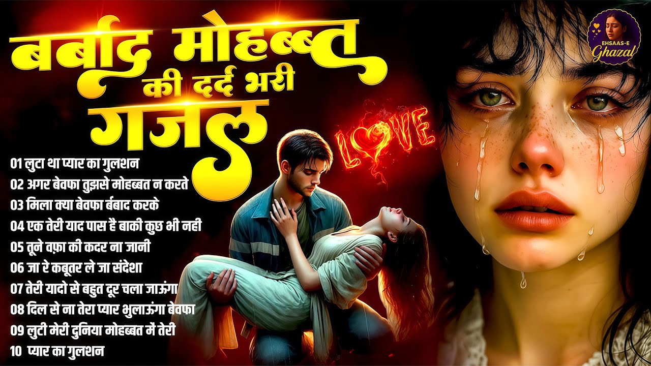 बर्बाद मोहब्बत की दर्द भरी ग़ज़ल💘💘Dard Bhare Gaane💘💘Hindi Sad Songs Best of Bollywood ❤️💘 #gajal