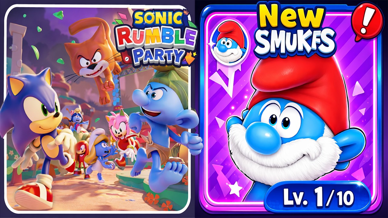 Sonic Rumble теперь называется SONIC RUMBLE PARTY! 🎉 + Разблокировка Папы Смурфа!