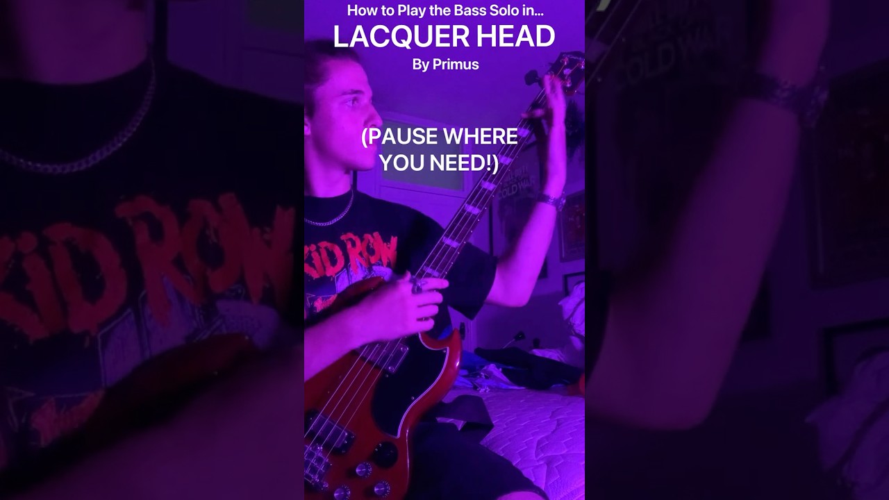Primus-Lacquer Head Bass Solo TUTORIAL
