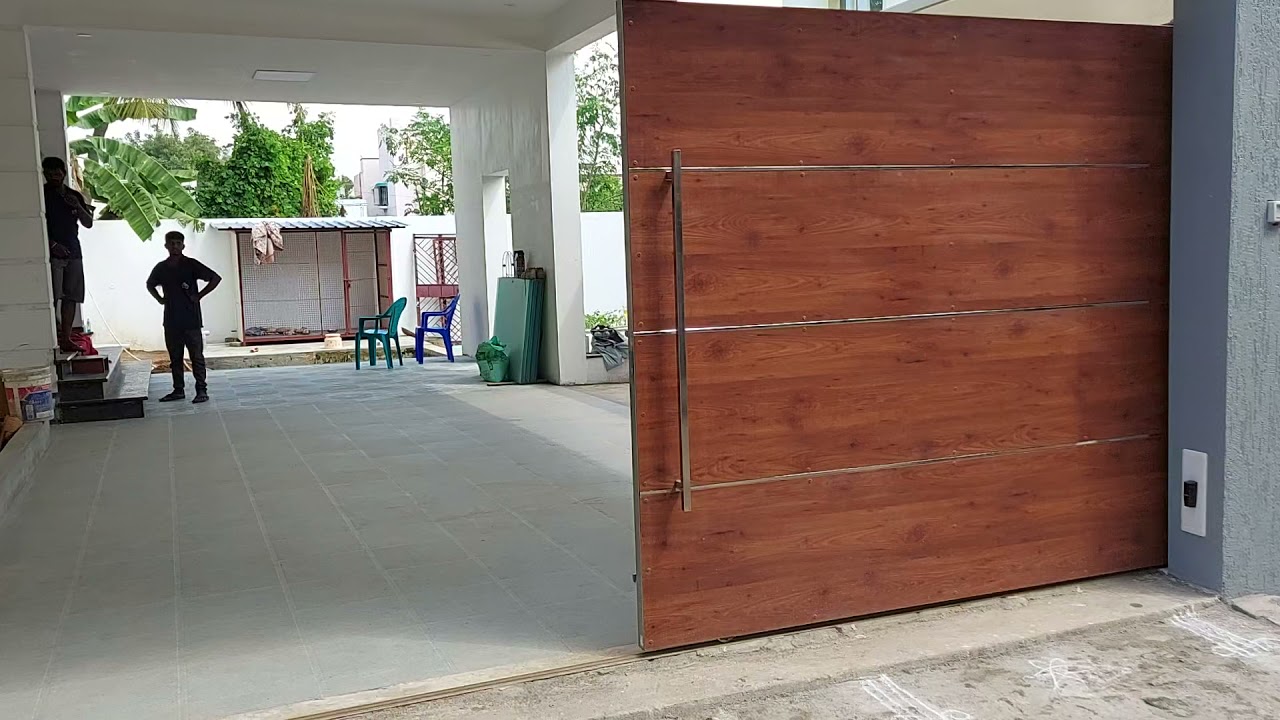 AUTO MATIC DOOR SS WITH HPL SHEET GATE #MADURAI 95977 15247