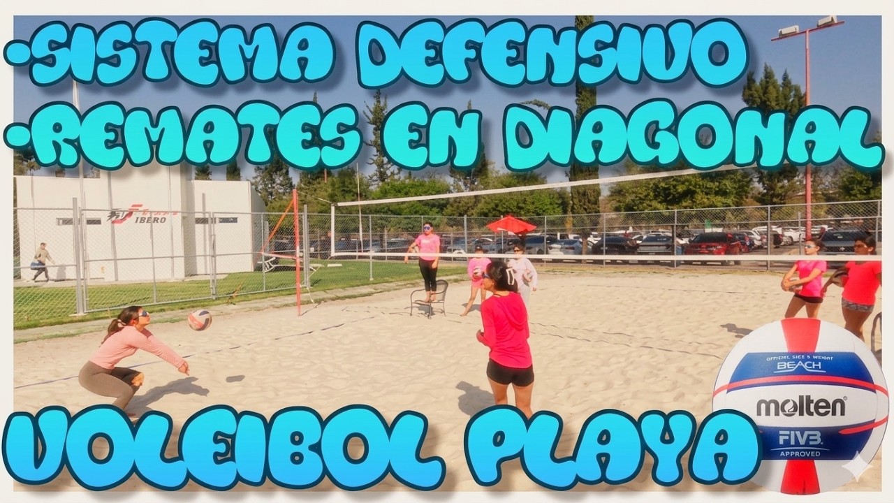 DEFENSA DE REMATE EN DIAGONAL - GRATIS VOLEIBOL PLAYA EN ESPAÑOL #volleyball #sports #shorts