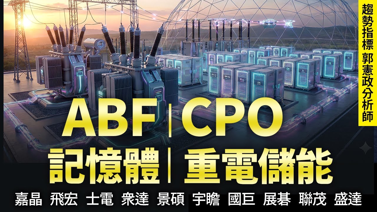 記憶體 CPO 重電儲能 ABF 20260120 趨勢指標 郭憲政分析師