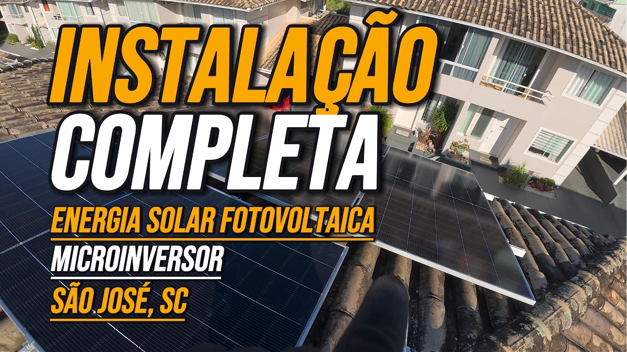 Instalação Energia Solar em Telhado Colonial — Estrutura Premium e Microinversor #energiasolar
