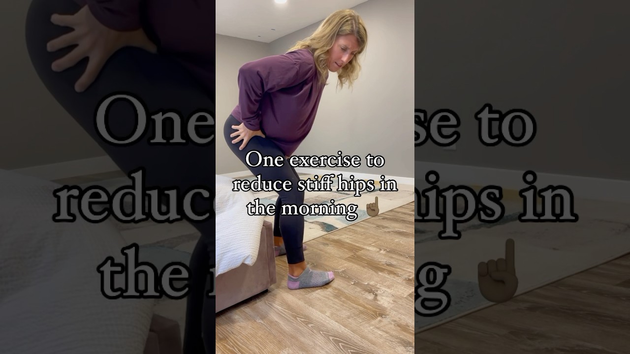 One quick exercise to get rid of hip stiffness in the morning