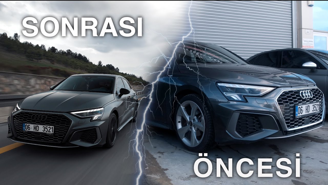 2024 Audi A3 Mat PPF Kaplama - Siyah Detaylar