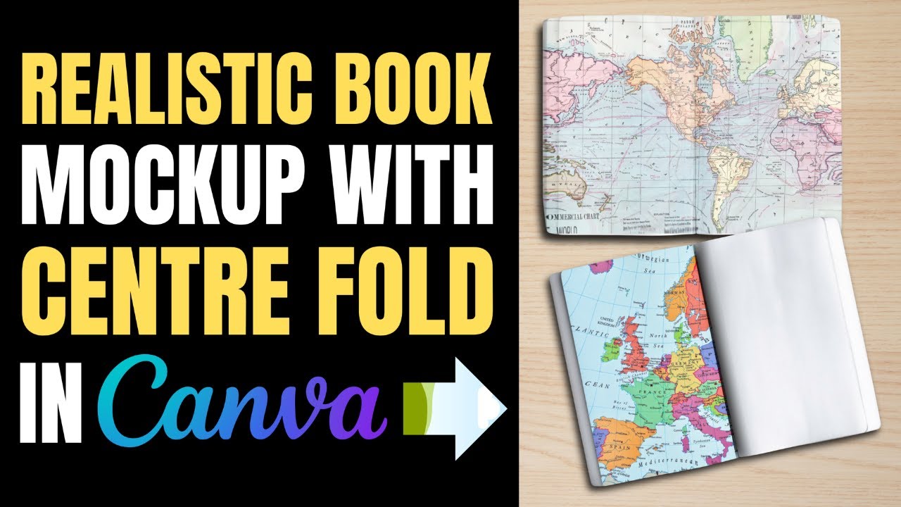How to make a realistic open book mockup in Canva