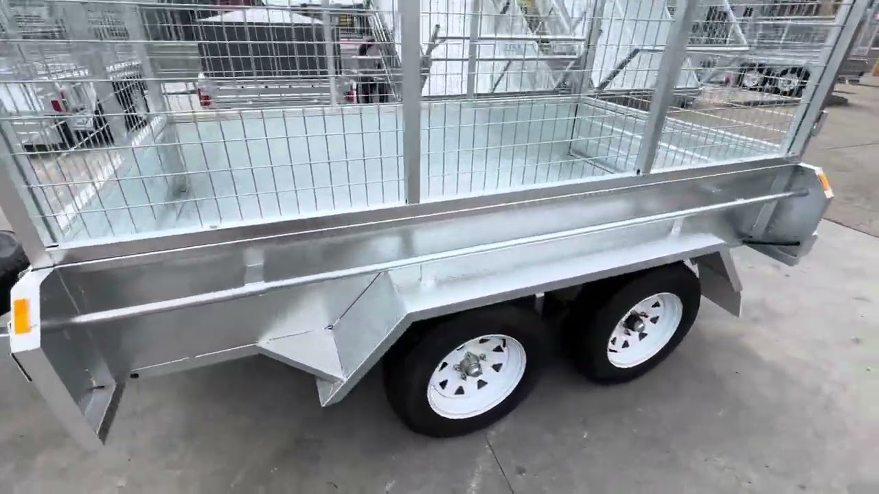 9 x 5 tandem Box trailer, galvanised, 2000 KG ATM, U Beaut Trailers ￼