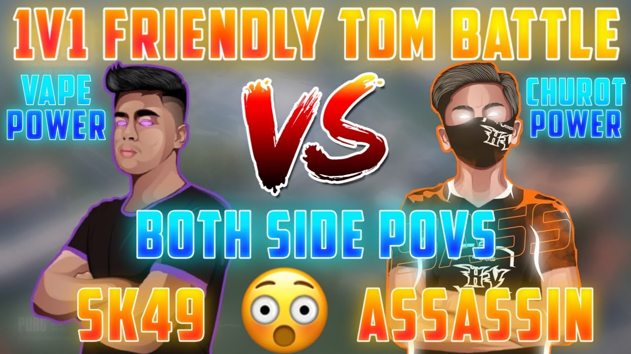 SK49 VERSUS ASSASSIN 🔥 || 1V1 FRIENDLY TDM BATTLE 🤩 || BOTH SIDE POVS HIGHLIGHTS 😍 - GAURABYT ||