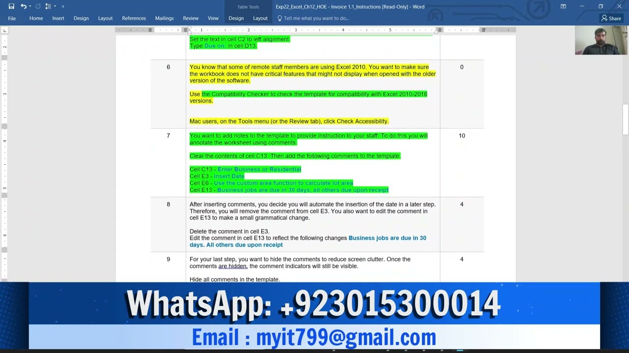 Exp22_Excel_Ch12_HOE - Invoice 1.1