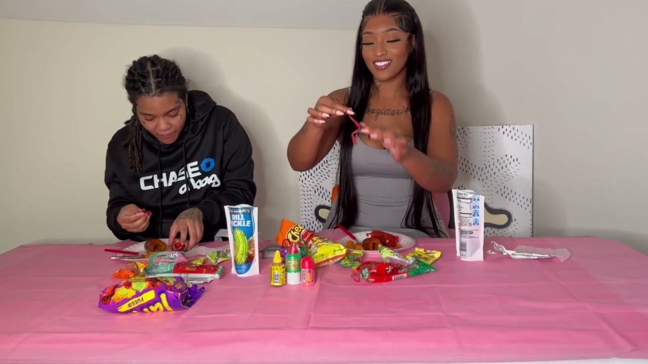 #chamoypickle w/ my girlfriend #youngma   .. pickle made by me .. #Hotcheeto #takis