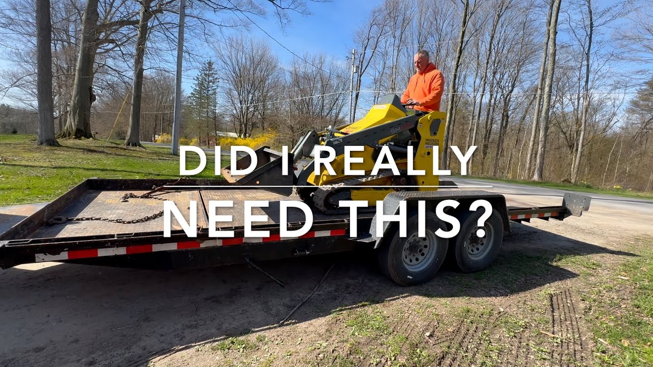 Concrete prep with a mini skid steer!!
