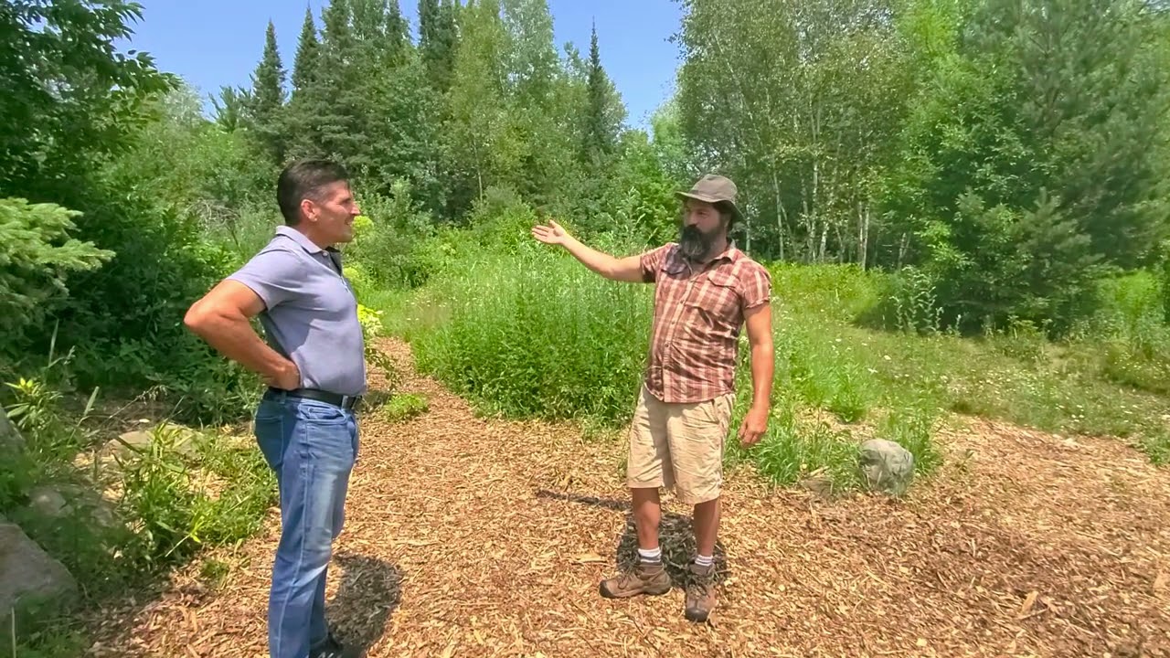 Chad Johnson Food Forest Walkthrough in Dultuth, Minnesota