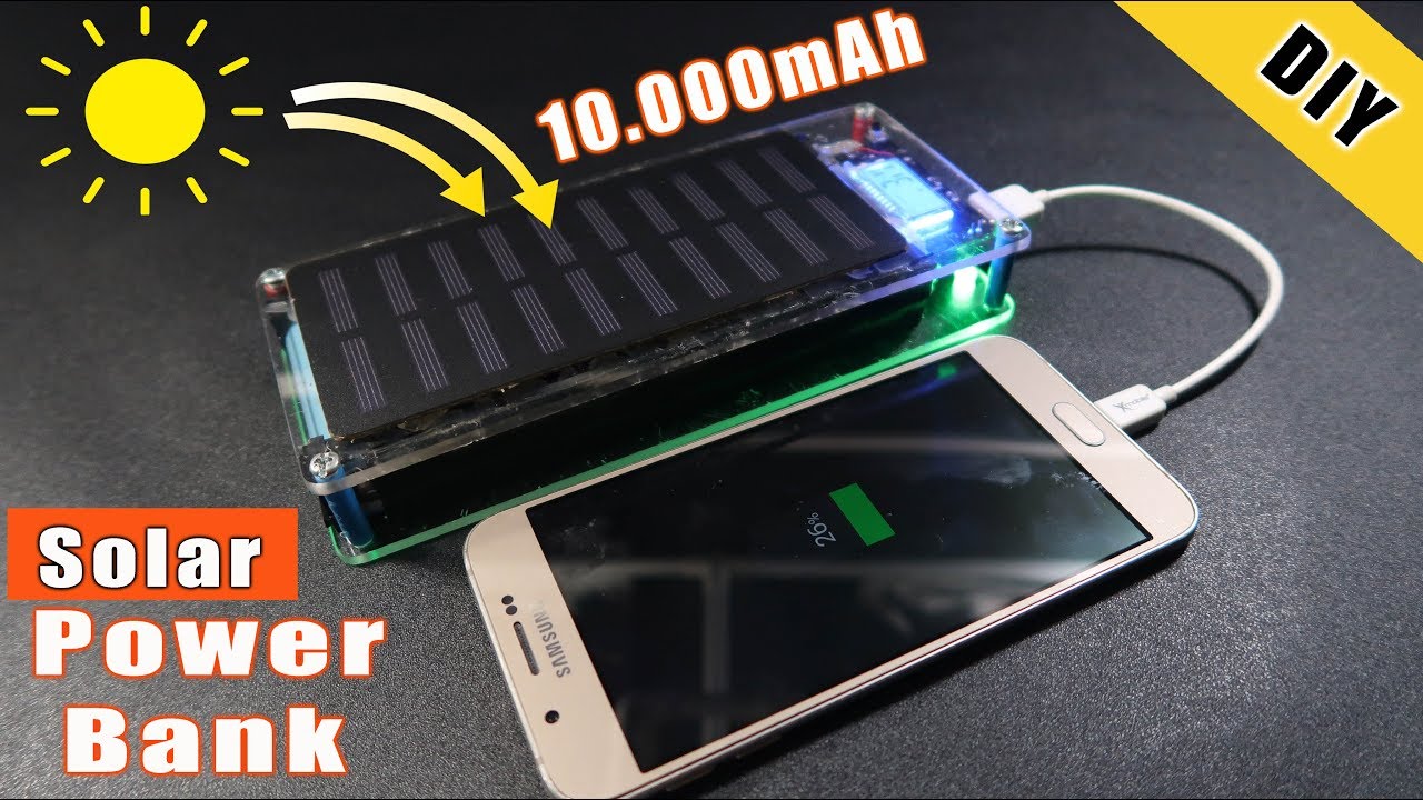 How To Make A Solar Power Bank Charger For Mobile