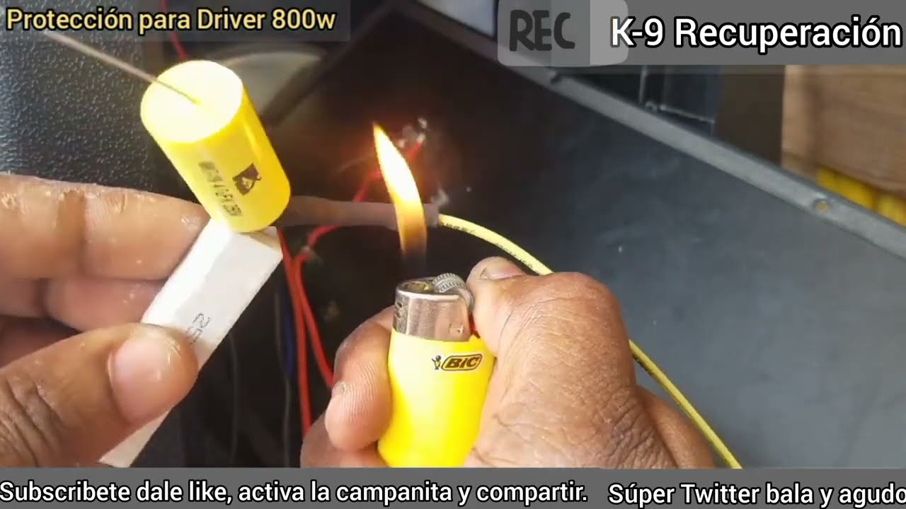 No vuelva a quemar los agudos y súper tweeter tipo bala, jamás.