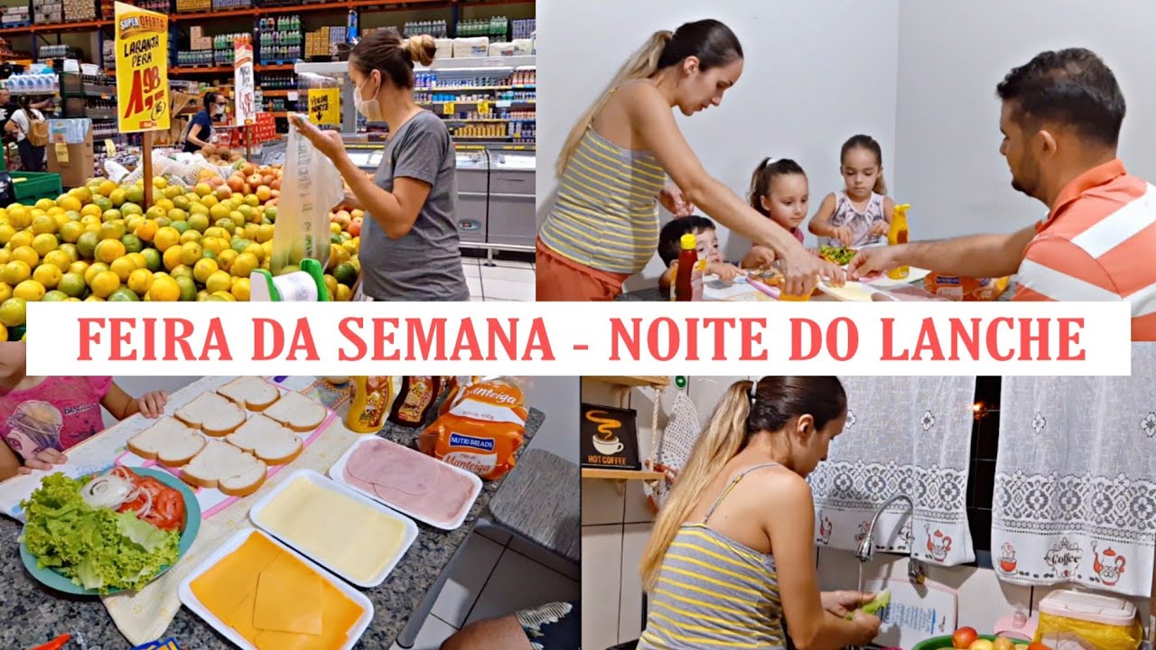Fui no supermercado - feira da semana | fizemos lanche para janta