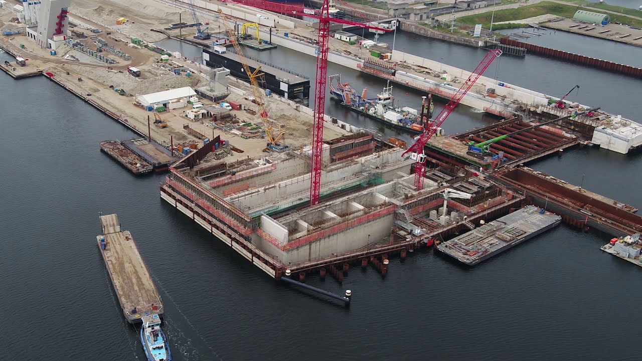 Werkzaamheden Zeesluis IJmuiden Q2 2020 | Dronebeelden