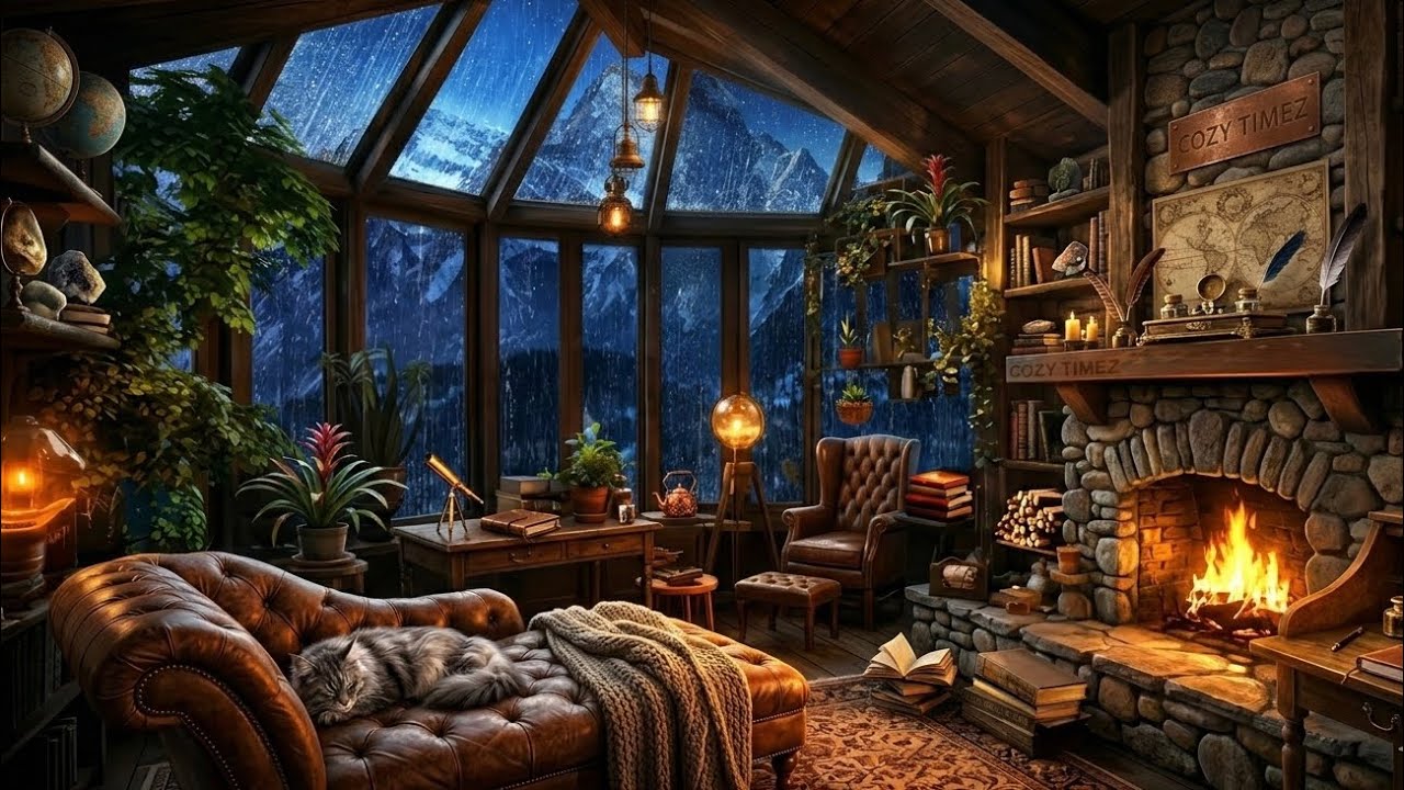 Rain and thunder sound to help you fall asleep, studying |2h 100% relaxing