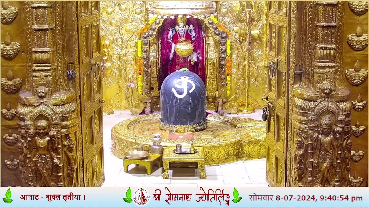 🔴 Live Sayam Aarti - Shree Somnath Temple, First Jyotirlinga-08-July-2024