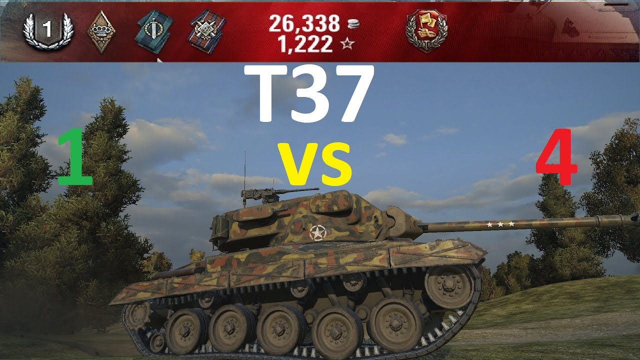 World Of Tanks 1080p 9.13 --- T37 --- 1 vs 4  VN8 11226 (by unulmic)