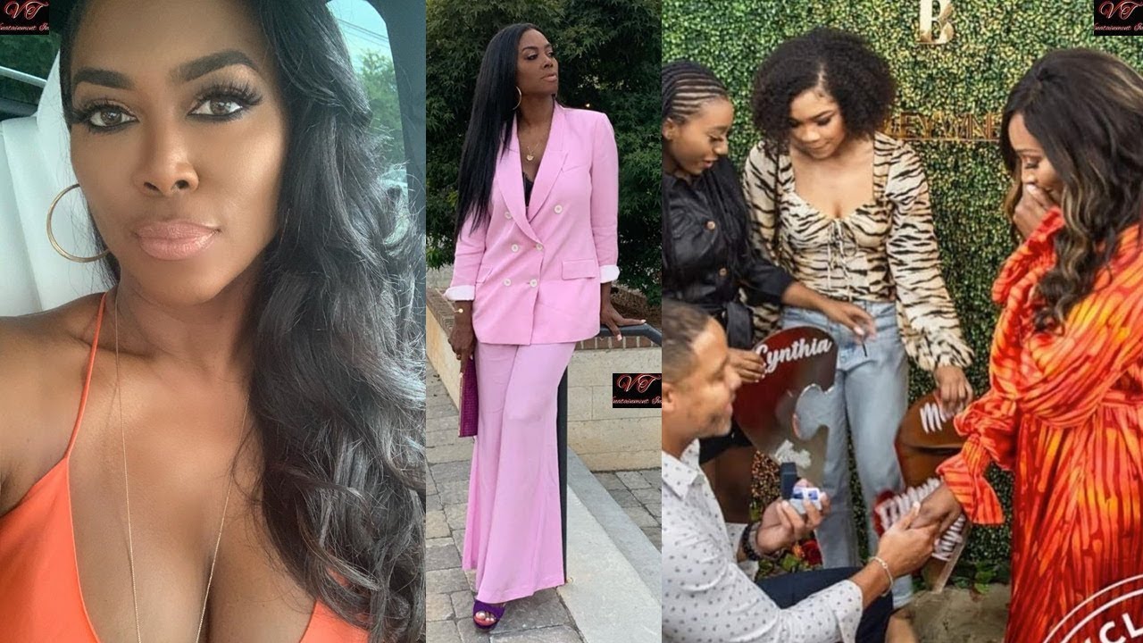 Classy Kenya Moore Crawling Brooklyn & A Congratulations Message For 'Sis' Cynthia Bailey...