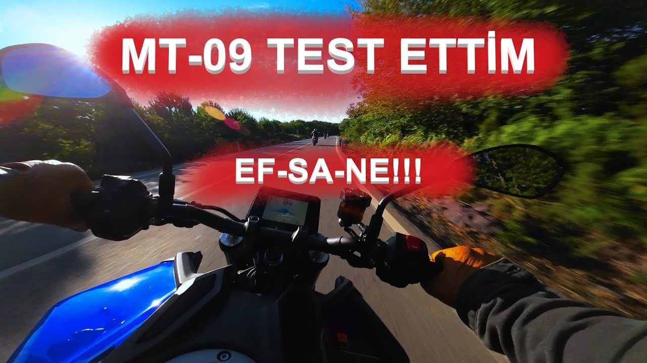 İLK DEFA 3 SİLİNDİR MOTOSİKLET KULLANDIM | MT-09 POV | TEST SÜRÜŞÜ