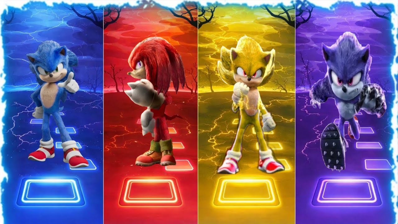🛑⚡️🛑Sonic The Hedgehog🛑⚡️🛑 Knuckles Shadow Amy Rose I Tiles Hop EDM Rush! Coffin Dance Hopverse