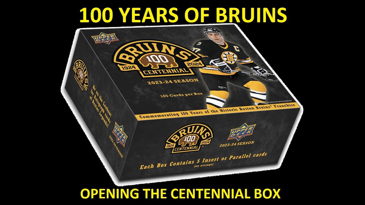What's in the 2023-24 Bruins 100yr Centennial Hockey Box?