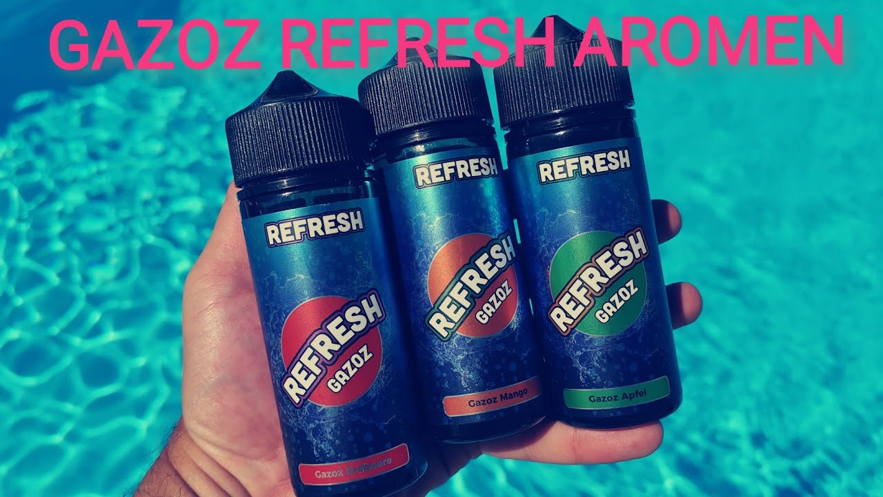 Aus Kroatien - Gazoz Refresh Aromen - Erdbeere - Mango - Apfel