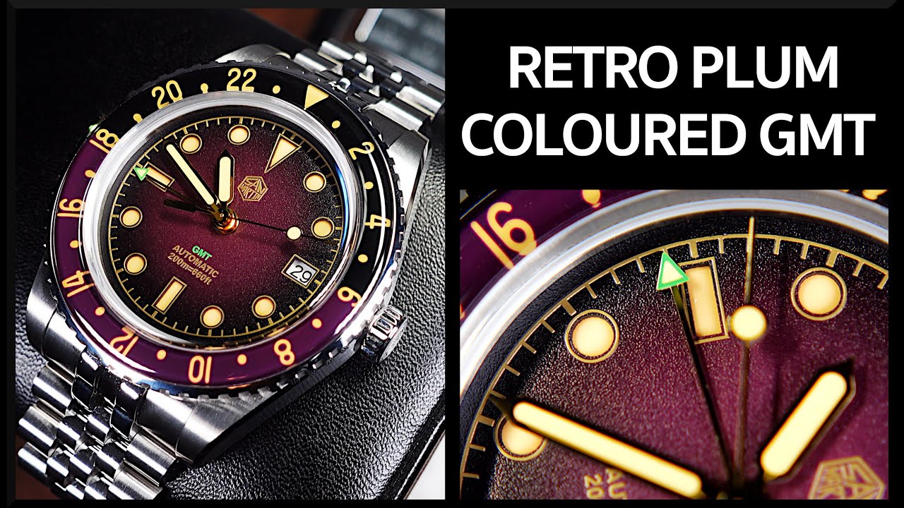 Perfect in purple? ... San Martin SN0134 Retro GMT!