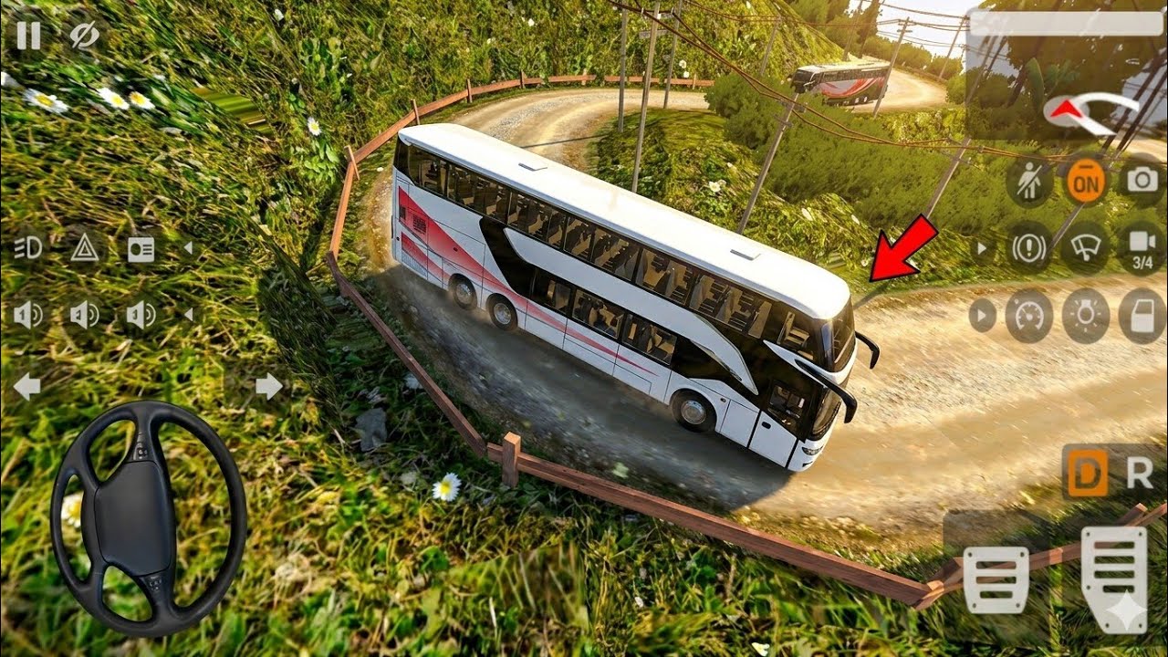 Ac Deluxe Bus mod Driving on Busid | Bus Simulator Indonesia mod map Mobile Gameplay 