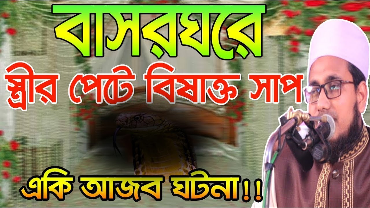 বাসরঘরে স্ত্রীর পেটে বি/ষাক্ত সা/প l একি আজব ঘটনা !!! Mawlana Abdus Salam Dhaka Bangla Waz 2019